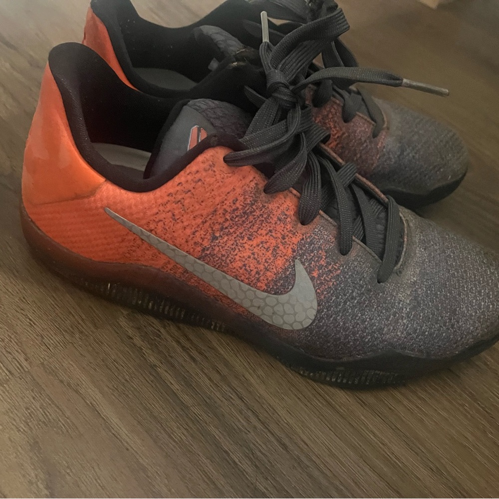 Nike Kids' Orange and Gray Athletic Shoes